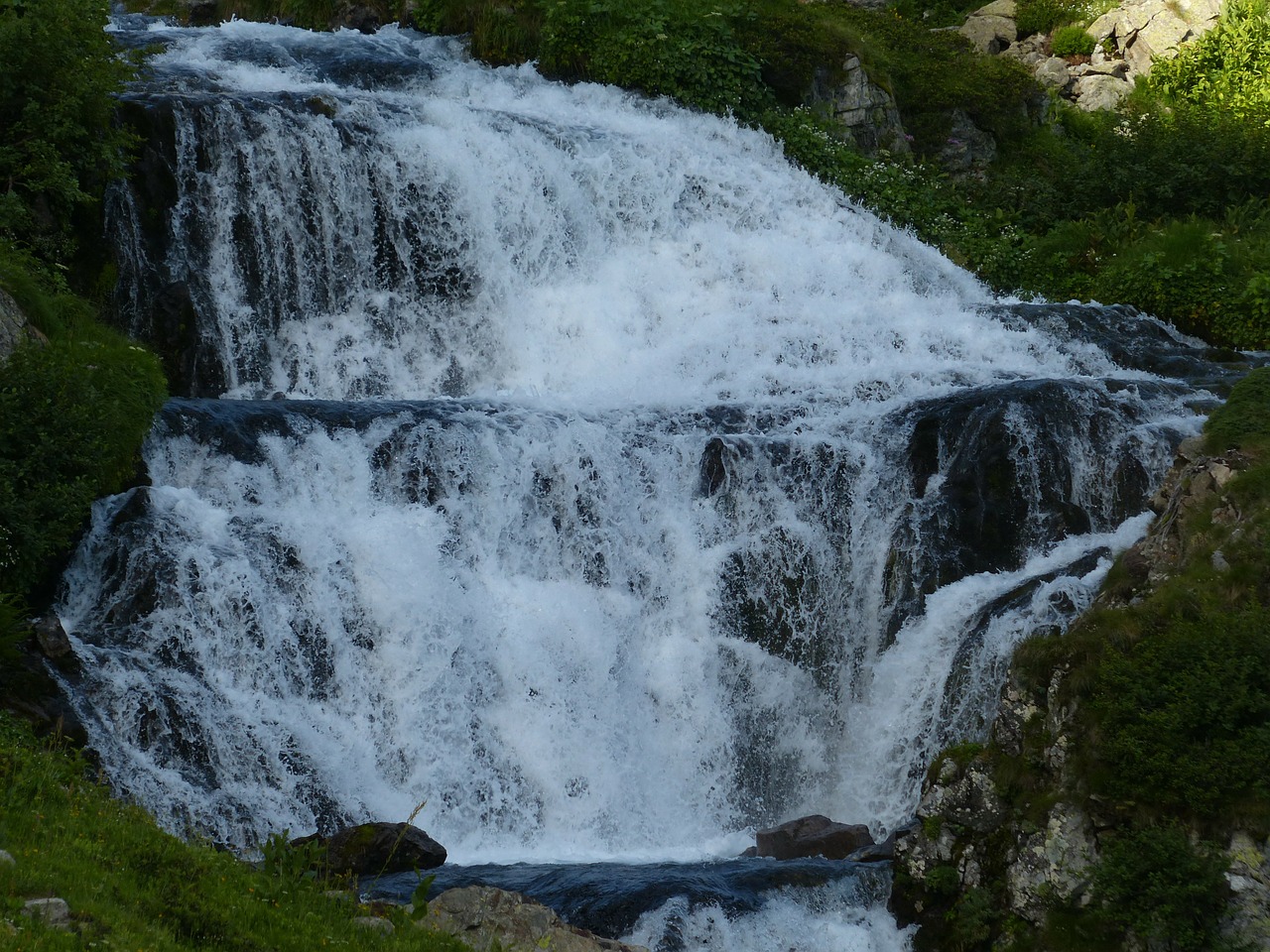 Upė, Akmuo, Vanduo, Šaltas, Murmur, Riaumojimas, Laukiniai, Kalnų Upelis, Bachas, Skystas