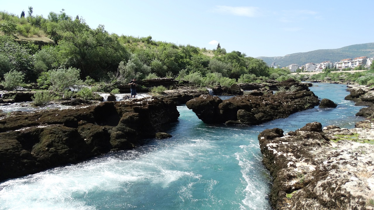 Upė, Akmenys, Neretva, Mostar, Nemokamos Nuotraukos,  Nemokama Licenzija