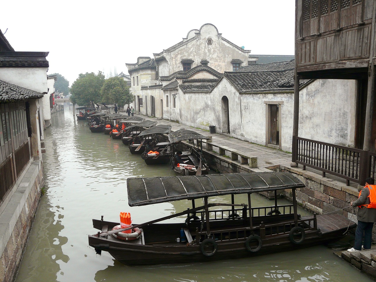 Upė, Wuzhen, Vandens Miestas, Tongxiang, Kinija, Valtis, Vanduo, Jūrinis, Jūrų, Gabenimas