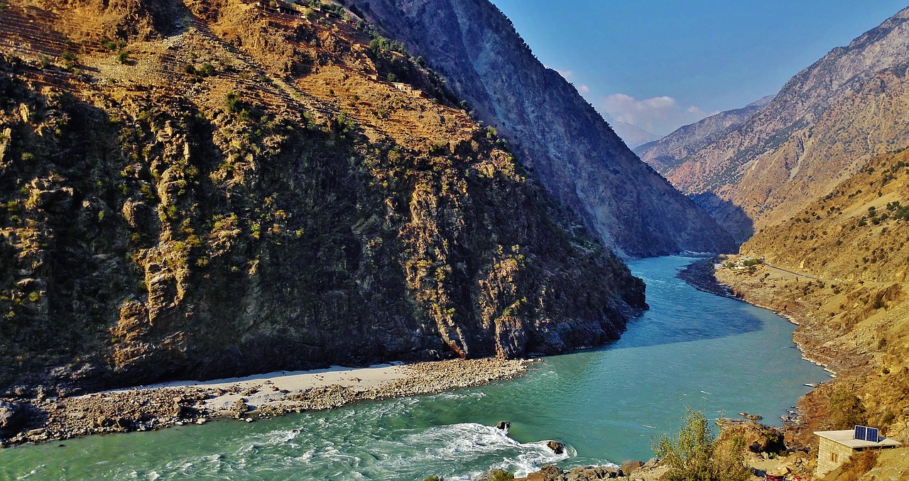 Upė, Ledynas, Vanduo, Natūralus, Nuotykis, Slėnis, Šaltas, Mėlynas, Kalnas, Pakistanas
