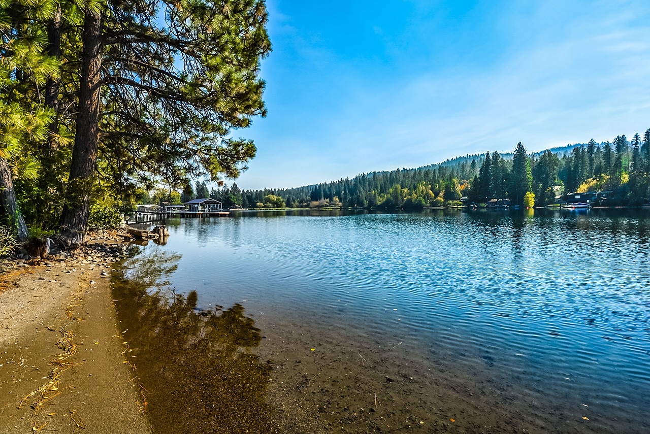 Upė, Krantas, Kranto Linija, Prieplauka, Vanduo, Srautas, Kalnai, Lauke, Ežeras, Miškas