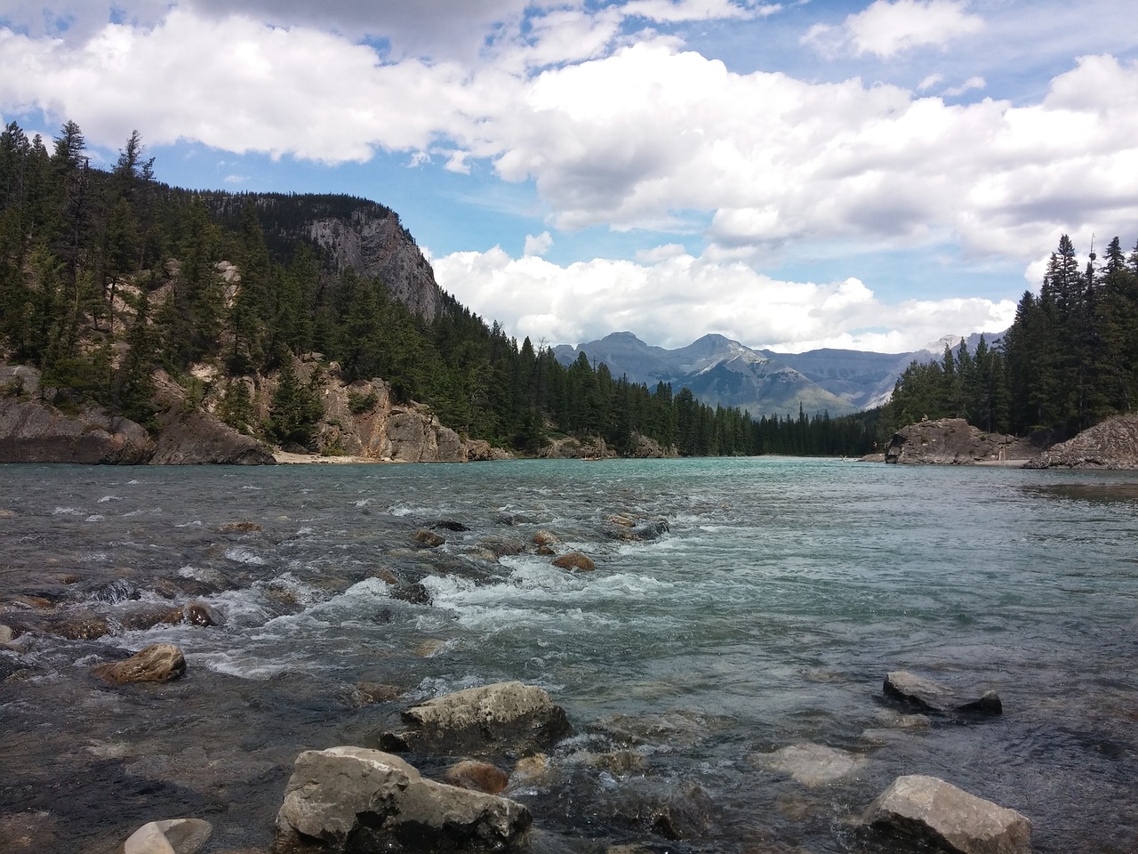 Upė, Banff, Kanada, Nemokamos Nuotraukos,  Nemokama Licenzija