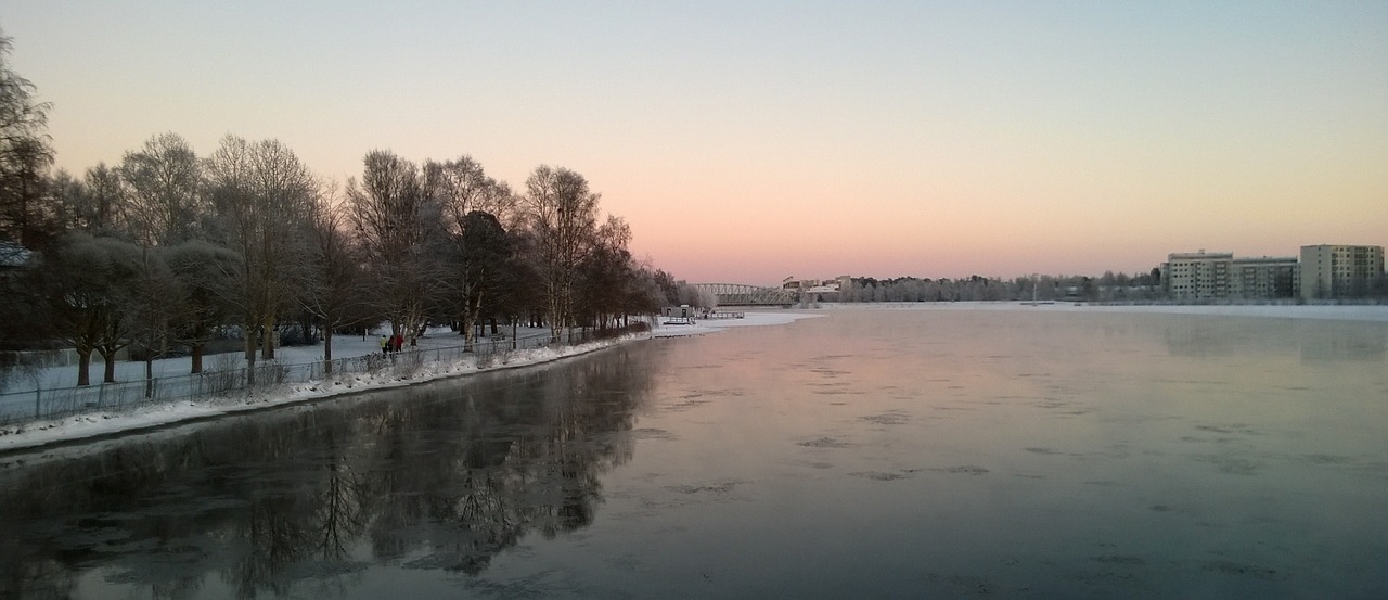 Upė, Oulu Upė, Oulu Finland, Nemokamos Nuotraukos,  Nemokama Licenzija