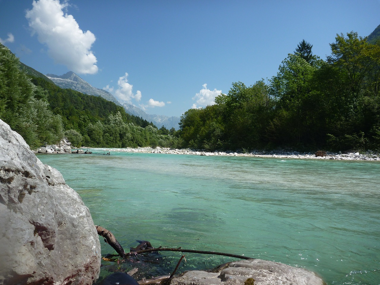 Upė, Soca, Gamta, Isonzo, Slovėnų, Nemokamos Nuotraukos,  Nemokama Licenzija