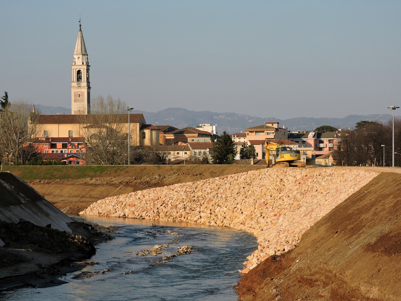 Upė, Sassi, Levee, Kampanelis, Kraštovaizdis, San Bonifacio, Italy, Žemė, Torrent, Nemokamos Nuotraukos