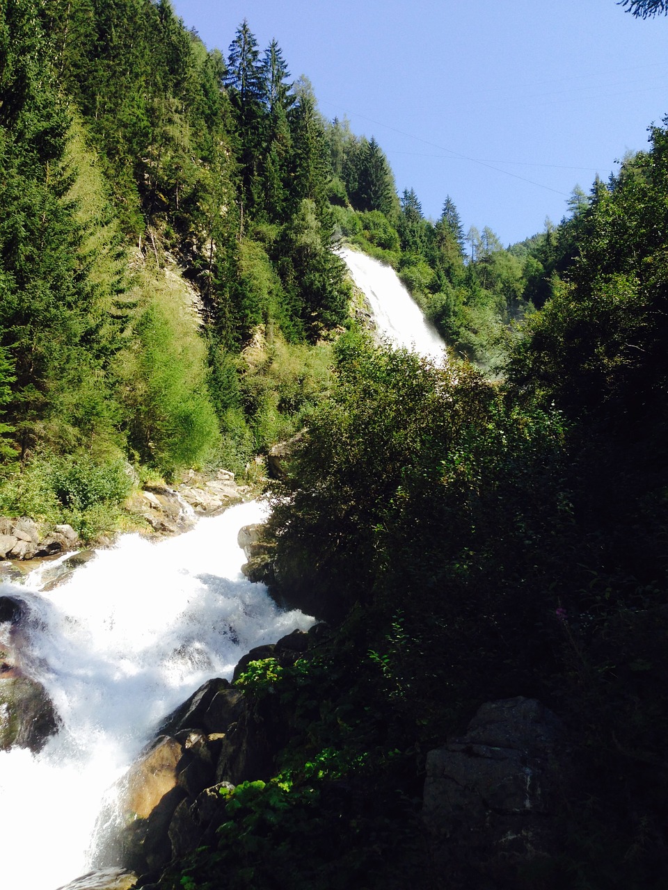 Upė, Ötztal, Tyrol, Miškas, Gamta, Žalias, Medžiai, Krioklys, Laukiniai, Dykuma