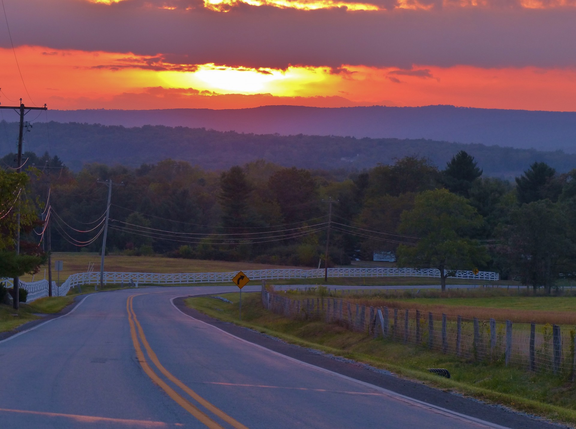 Kelias,  Saulėlydis,  Švytėjimas,  Gettysburg,  Amerikietis,  Civilinis,  Karas,  Mūšis,  Laukas,  Usa