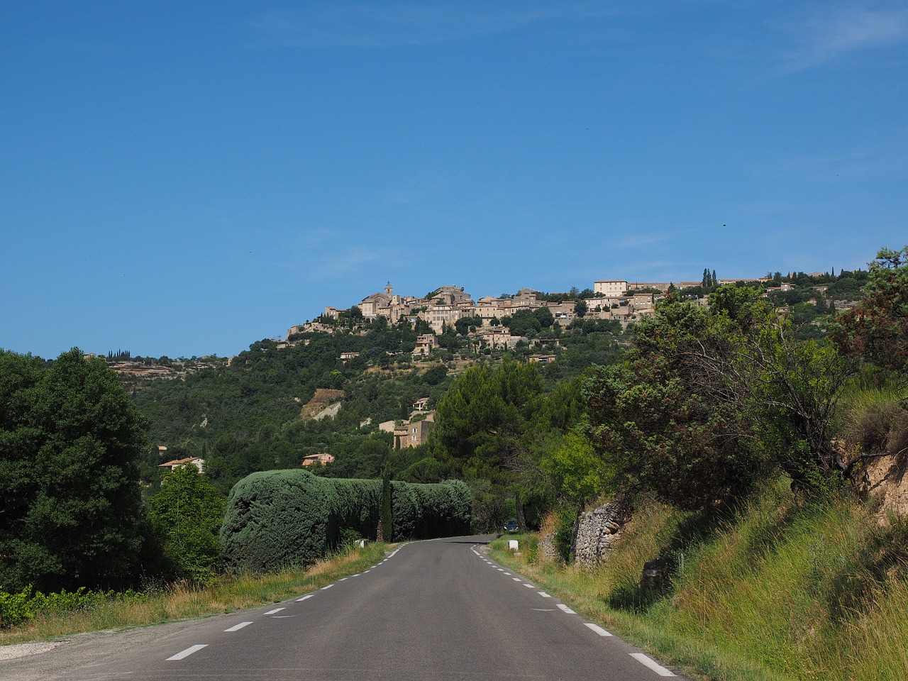 Kelias, Pasiekti, Gordes, Kaimas, Bendruomenė, Miestas, Prancūzų Bendruomenė, Provence, Vaucluse Departamentas, Provence-Alpes-Côte Dazur