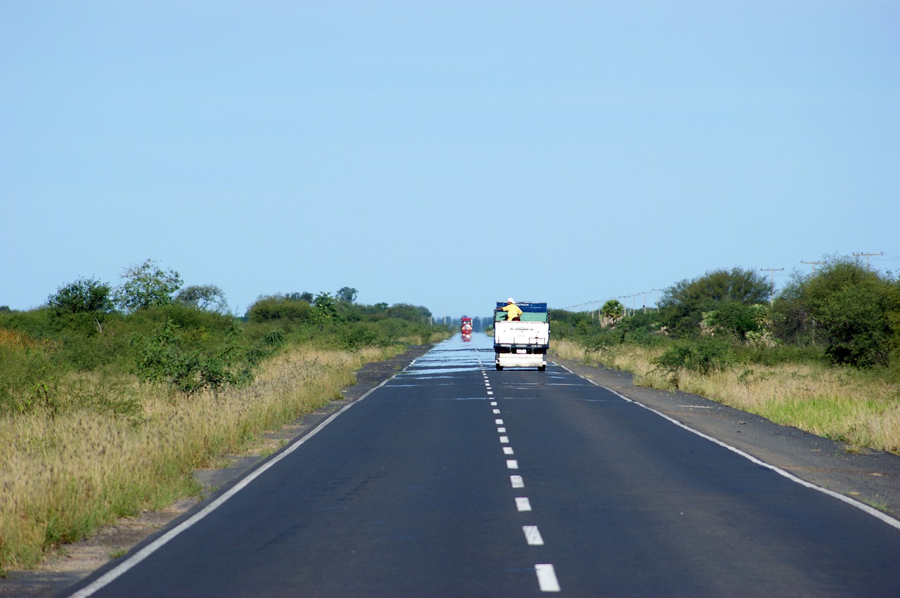 Kelias, Sunkvežimis, Kraštovaizdis, Dangus, Paragvajus, Pietų Amerika, Nemokamos Nuotraukos,  Nemokama Licenzija