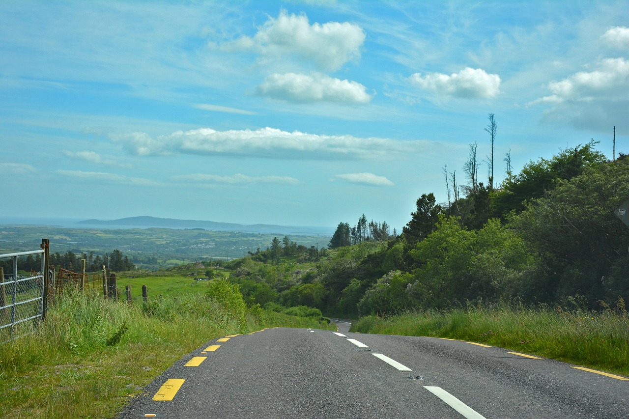 Kelias, Airiškas, Airija, Airijos Pietvakarius, Pagrindinis Kelias, Nacionalinis Kelias, Vaizdas, Pagrindinė Gatvė, Vairuoti, Pkw