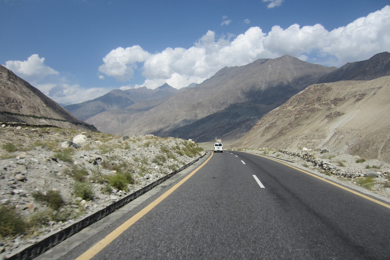 Kelias, Scena, Peizažas, Kalnai, Kelias, Kelias, Pakistanas, Kelionė, Nemokamos Nuotraukos,  Nemokama Licenzija