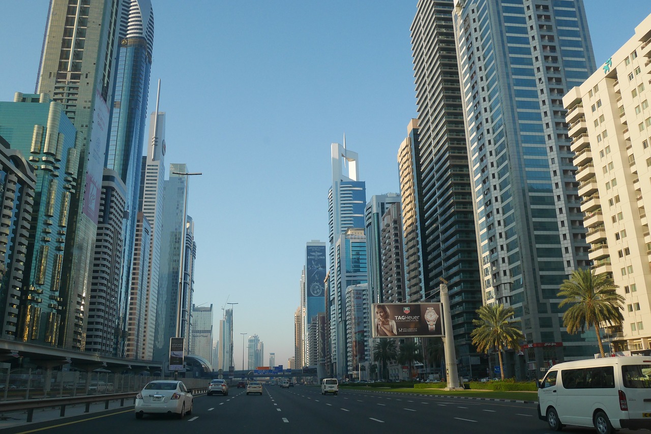 Kelias, Dangoraižiai, Dangoraižis, Dubai, Sheikh Zayed Kelias, U E E, Burj Khalifa, Jumeirah Beach, Nemokamos Nuotraukos,  Nemokama Licenzija