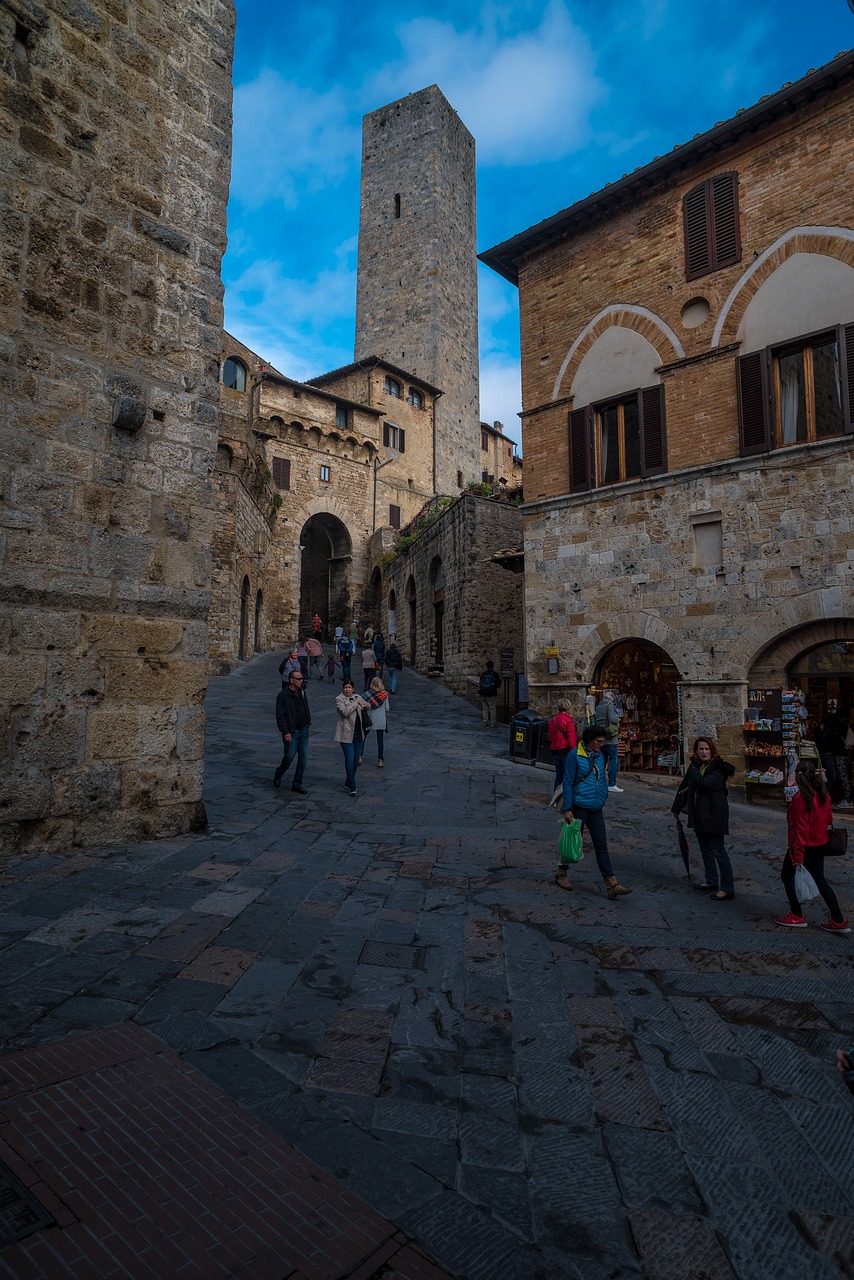 Kelias, Architektūra, Miestas, Kelionė, Toskana, Viduramžių, San Gimignano, Bokštas, Nemokamos Nuotraukos,  Nemokama Licenzija