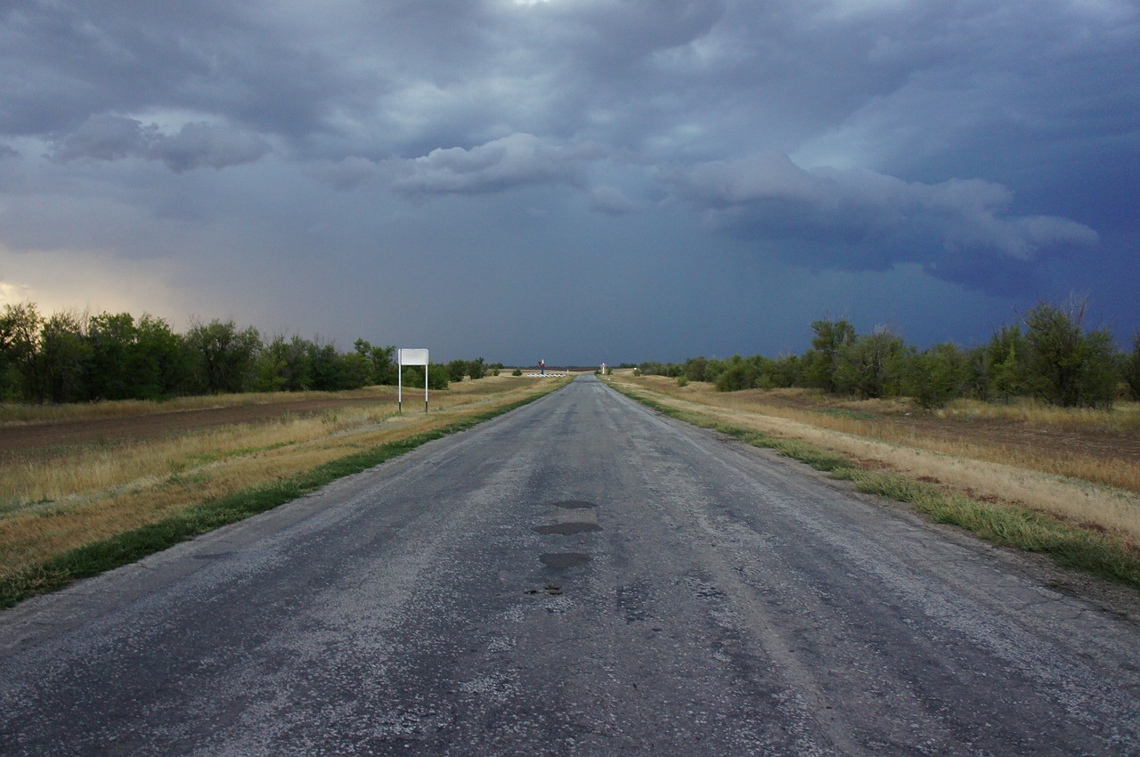 Kelias, Horizontas, Rusija, Tamsus Dangus, Nemokamos Nuotraukos,  Nemokama Licenzija