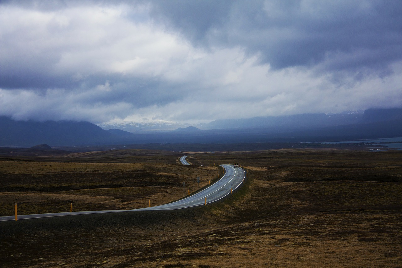 Kelias, Iceland, Horizontas, Begalinis, Debesis, Laisvė, Nemokamos Nuotraukos,  Nemokama Licenzija