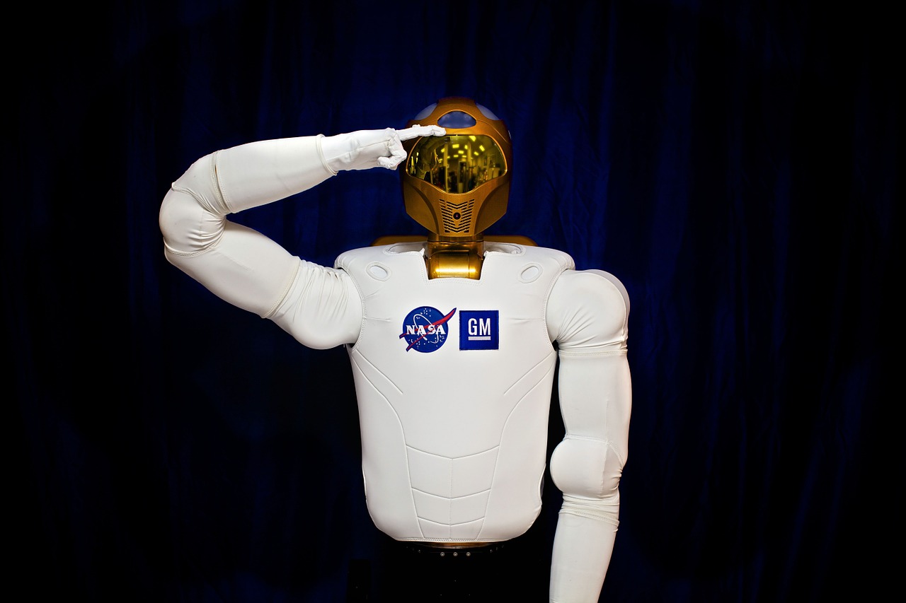 Robonaut, Pasveikinimas, Gudrus, Humanoidinis Astronautas, Pagalbininkas, Robotas, Iss, Tarptautinė Kosminė Stotis, Technologija, Mašina