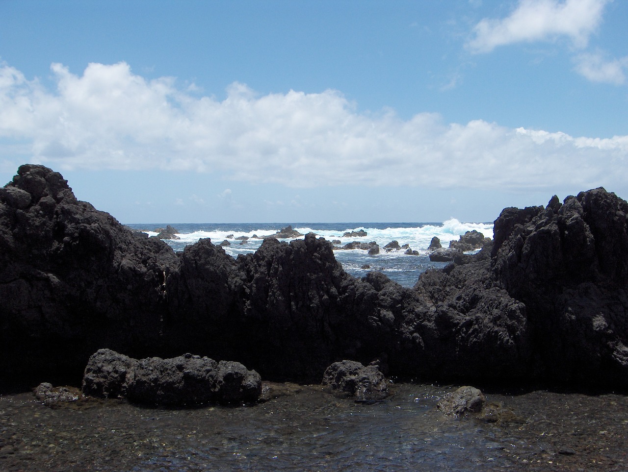 Rokas, Lava Rock, Hawaii, Vulkaninis, Ramiojo Vandenyno Regionas, Vandenynas, Lauke, Natūralus, Natūralus Grožis, Nemokamos Nuotraukos