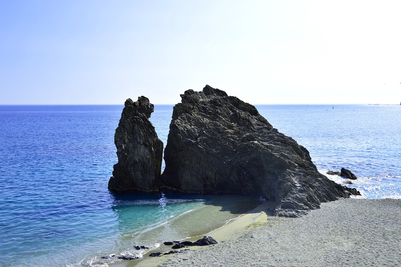 Rokas, Jūra, Italy, Monterosso Al Mare, Nemokamos Nuotraukos,  Nemokama Licenzija