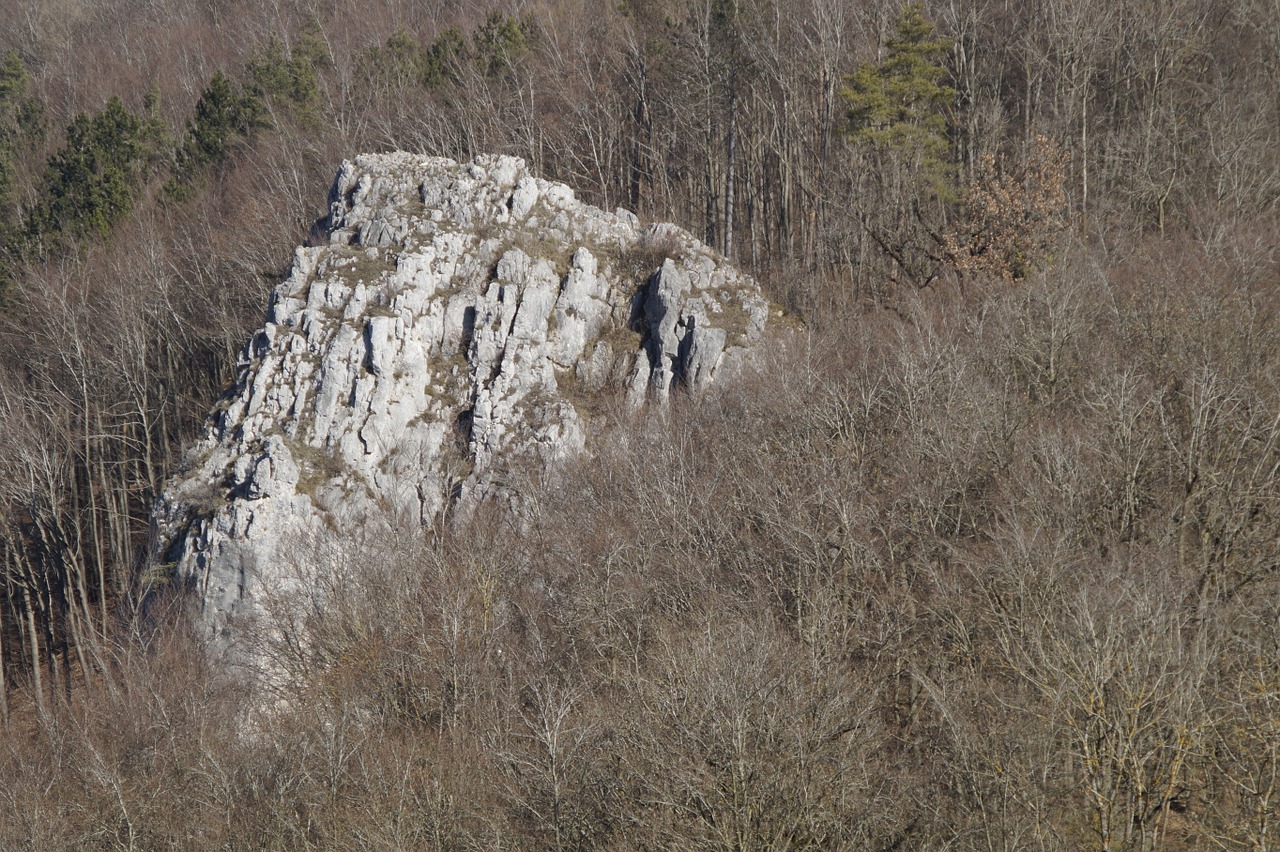 Rokas, Kalkakmenis, Swabian Alb, Kraštovaizdis, Kahl, Žiemą, Žiema, Rieduliai, Česnakų Uoliena, Nemokamos Nuotraukos