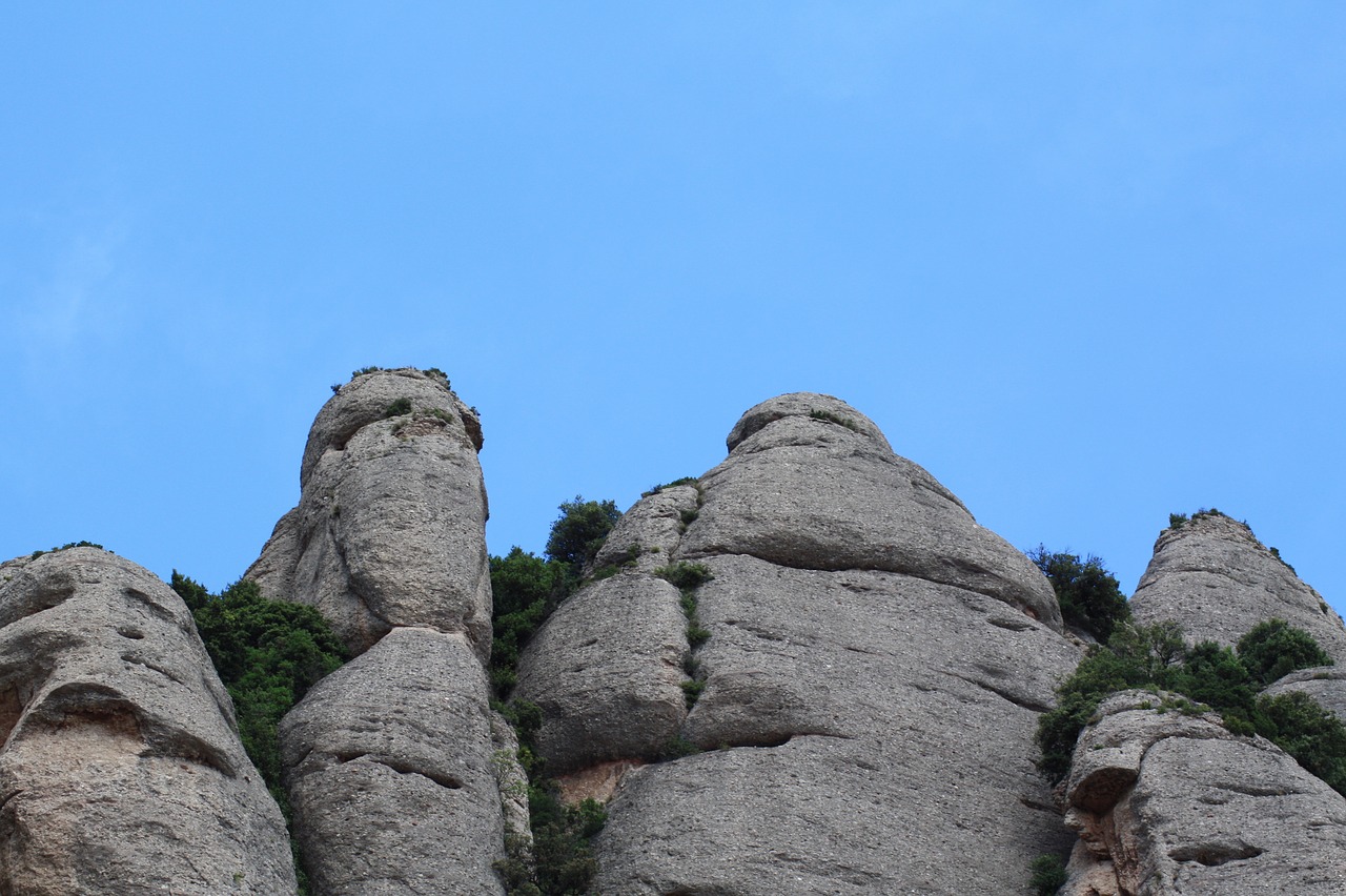 Rokas,  Montserrat,  Kalnai,  Uolos,  Įspūdingas,  Pobūdį,  Peržiūrėti,  Mėlynas, Nemokamos Nuotraukos,  Nemokama Licenzija