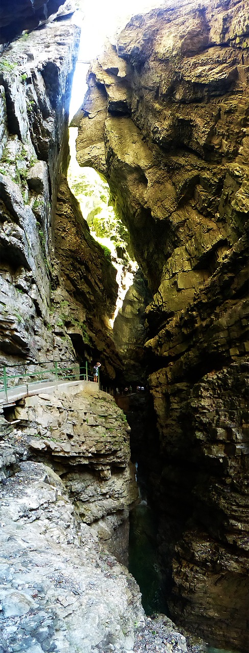 Roko Veidas, Indėnai, Indijos Vyriausiasis, Uolos, Ekstremalios Šviesos, Tamsa, Breitachklamm, Oberstdorf, Allgäu, Bavarija