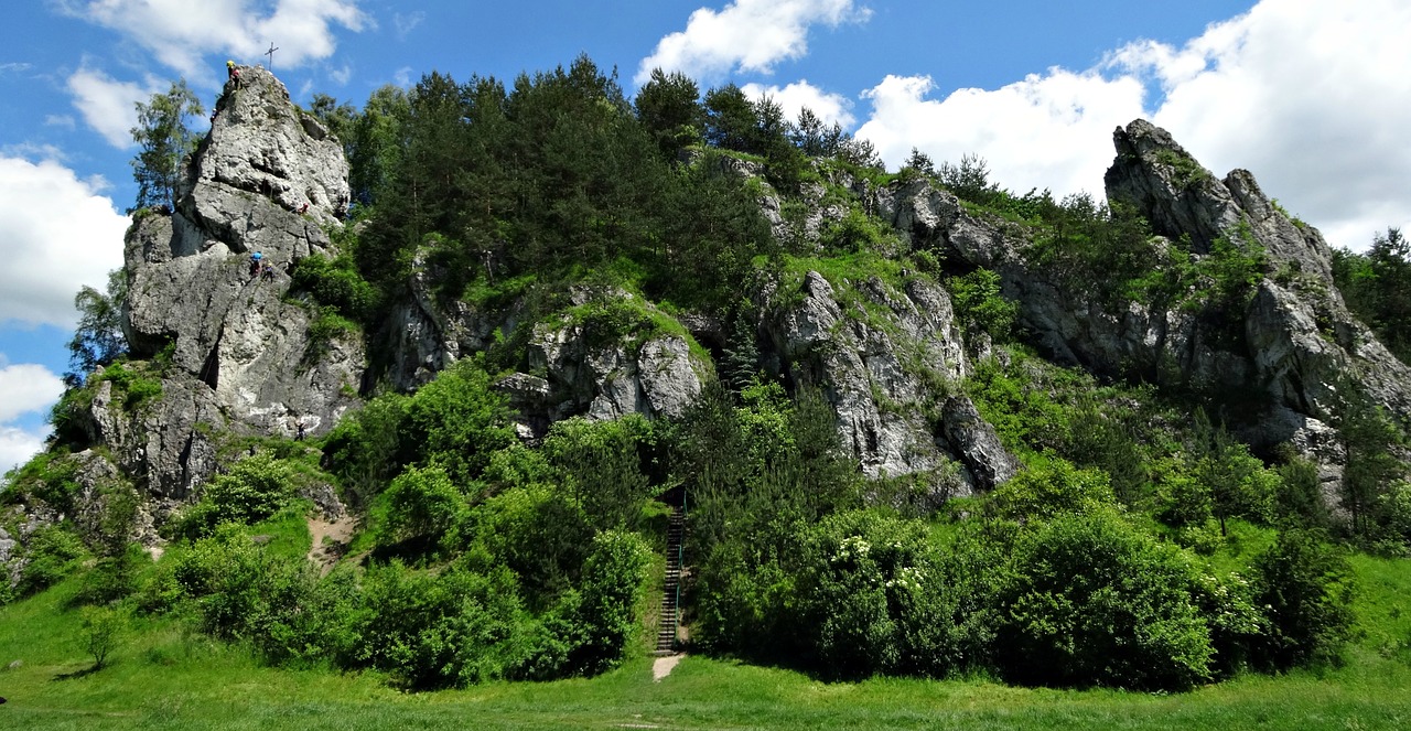 Akmenys, Dolina Kobylańska, Kraštovaizdis, Lenkija, Gamta, Jura Krakowsko Częstochowa, Nemokamos Nuotraukos,  Nemokama Licenzija