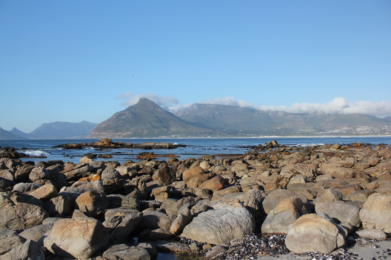 Akmenys, Jūra, Kalnas, Pietų Afrika, Capetown, Dangus, Vandenynas, Nemokamos Nuotraukos,  Nemokama Licenzija