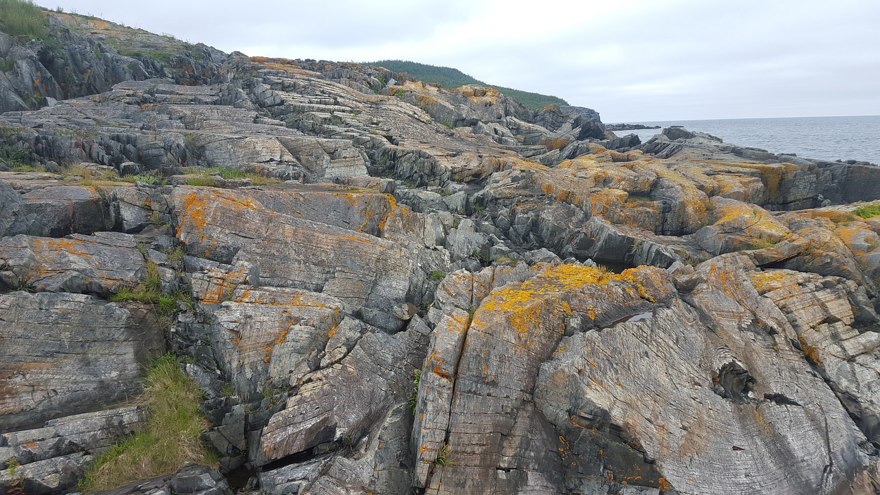 Akmenys, Newfoundland, Vanduo, Атлантический, Kranto, Geologija, Uolingas, Kanada, Kraštovaizdis, Kranto Linija