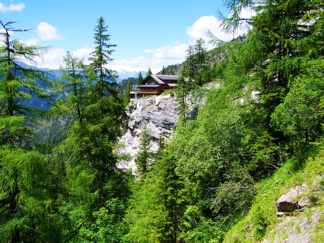 Akmenys, Namas Ant Uolų, Alpės, Austria, Nemokamos Nuotraukos,  Nemokama Licenzija