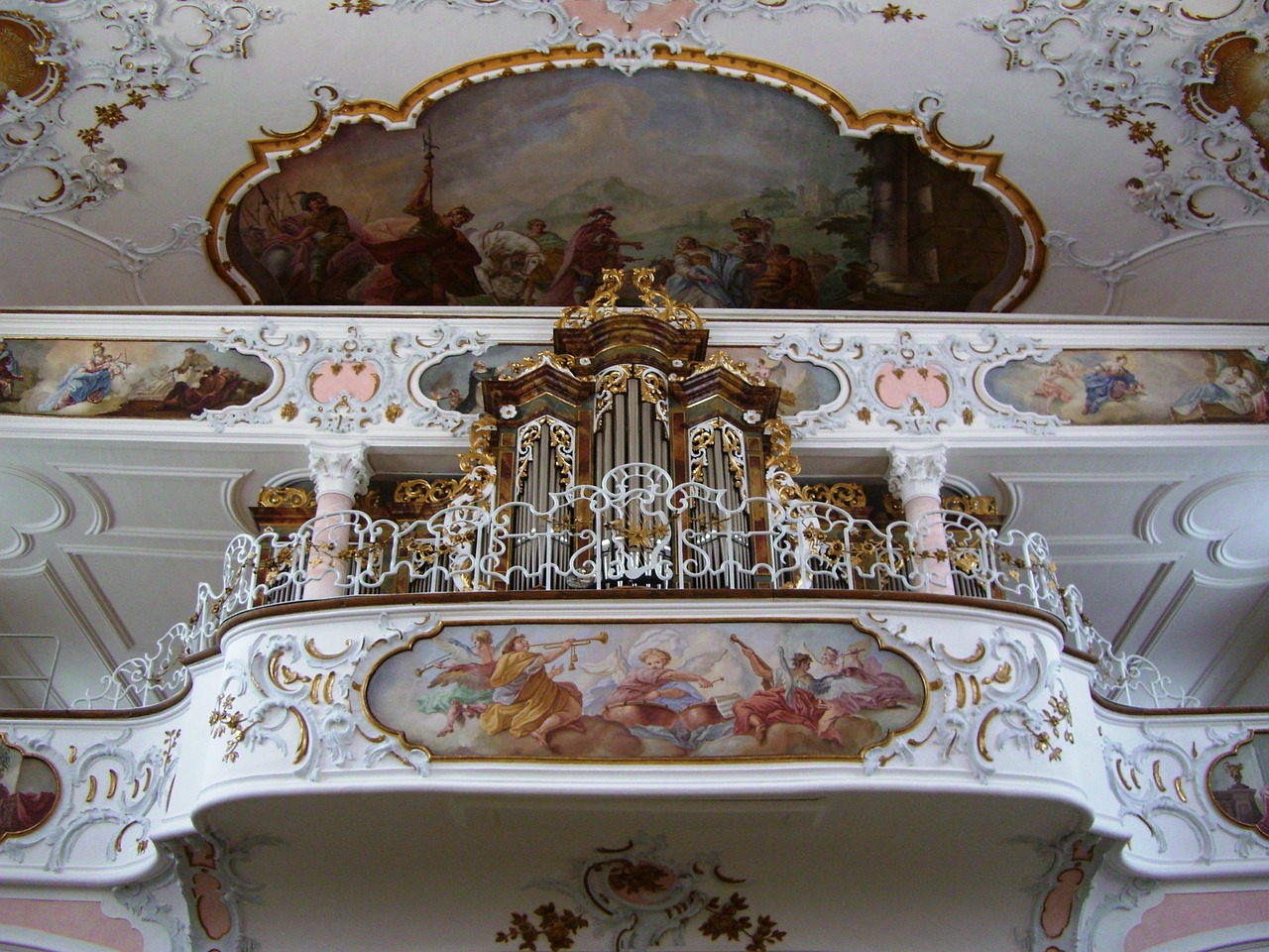 Rokoko, Organas, Galerija, Parapijos Bažnyčia St Ulrich, Seeg, Allgäu, Nemokamos Nuotraukos,  Nemokama Licenzija