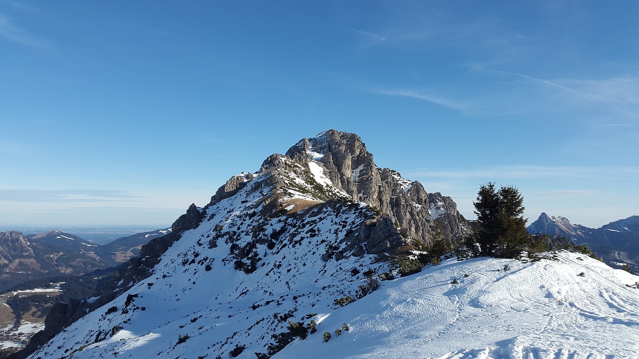 Rohnenspitze, Allgäu, Žiema, Tannheim, Aukščiausiojo Lygio Susitikimas, Kalnas, Alpių, Tyrol, Austria, Alpinizmas