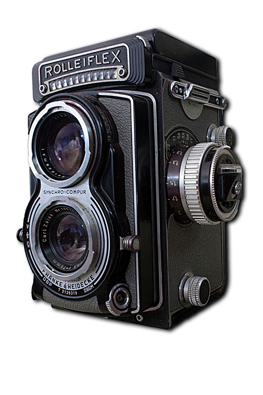 Rolleiflex, Senoji Kamera, Senovinis, Senas, Retro, Fotoaparatas, Formatas, Objektyvas, Vidutinė, Fotografija