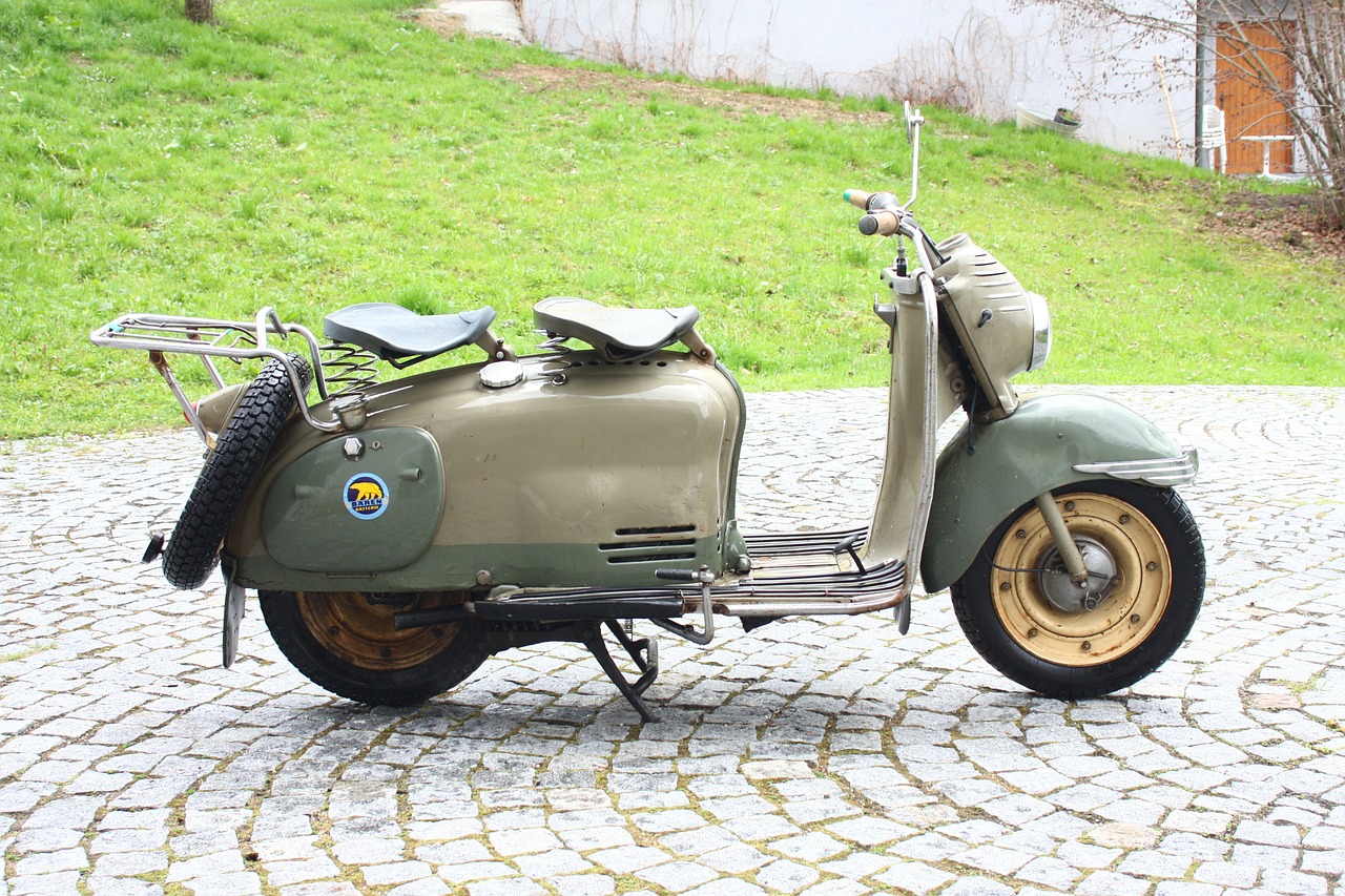 Volas, Motociklas, Oldtimer, Puch, Transporto Priemonė, Modelis, 1956, 125 Ccm, Austria, Originalas