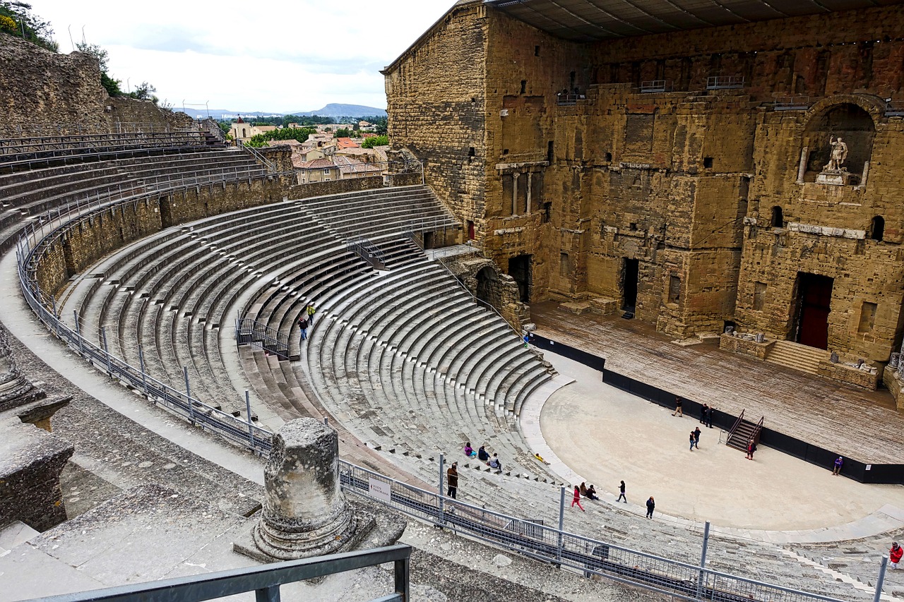 Romėnų, Amfiteatras, Paminklas, Paveldas, Archeologija, France, Senovės, Istorinis, Unesco, Oranžinė