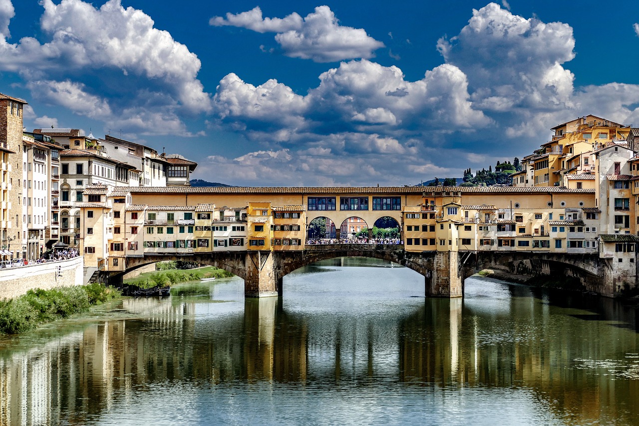 Romos,  Tiltas,  Architektūra,  Namai,  Upė,  Miestas,  Metai,  Istorinis,  Florencija,  Italija
