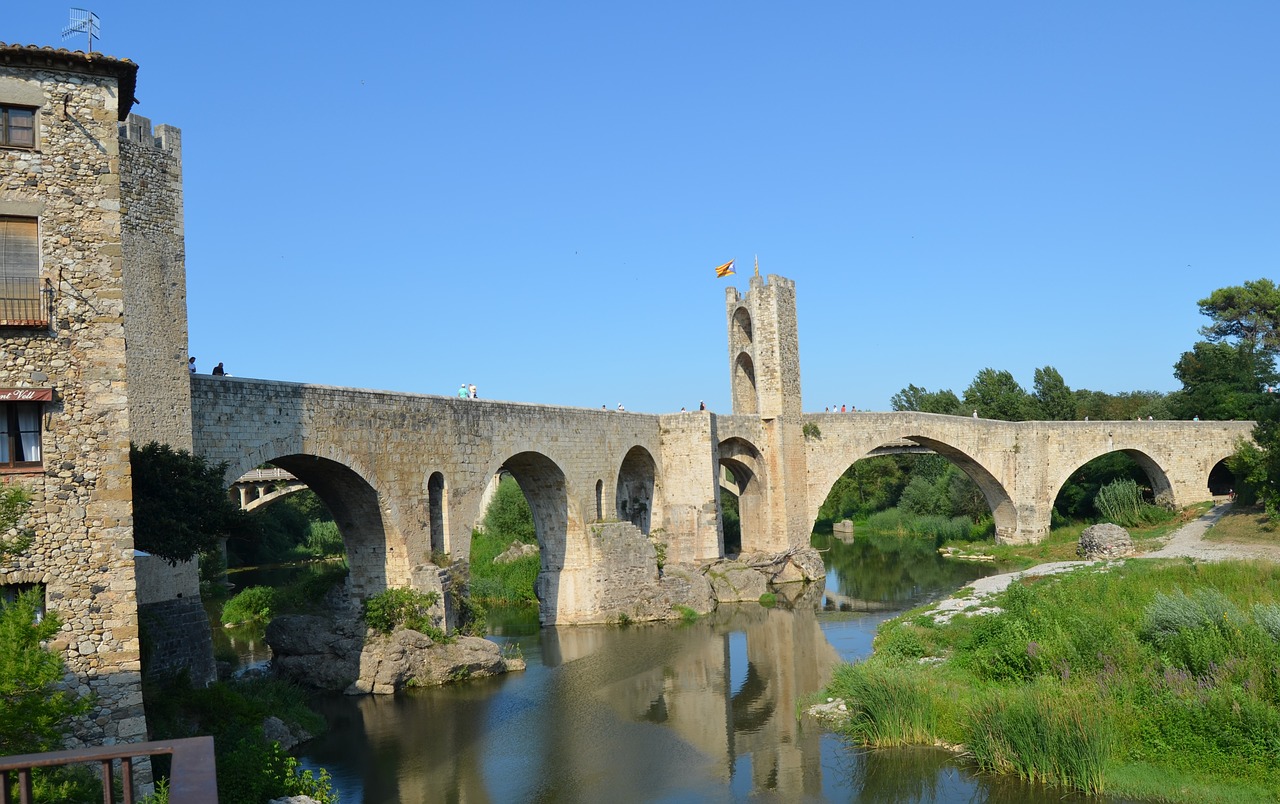Romėnų Tiltas, Girona, Ispanija, Nemokamos Nuotraukos,  Nemokama Licenzija