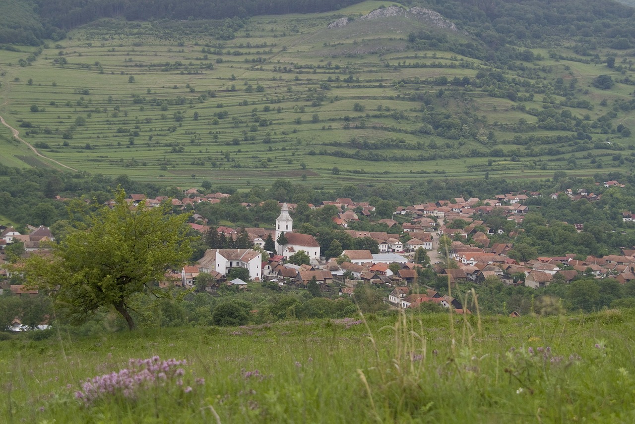 Romanija, Transilvanija, Erdély, Torockó, Kraštovaizdis, Kaimas, Senas, Šalis, Pieva, Nemokamos Nuotraukos