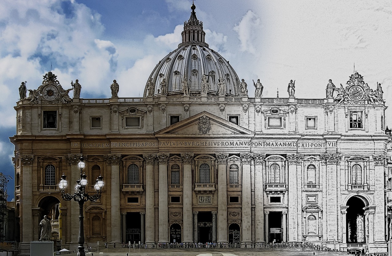 Roma, St Peterio Bazilika, Vatikanas, Tikėjimas, Krikščionybė, Nemokamos Nuotraukos,  Nemokama Licenzija
