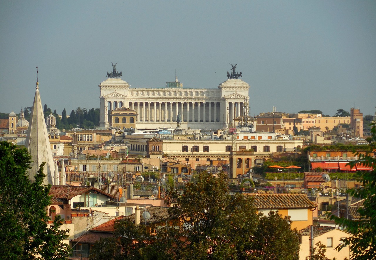 Roma, Vittorio Emmanuele, Panorama, Nemokamos Nuotraukos,  Nemokama Licenzija