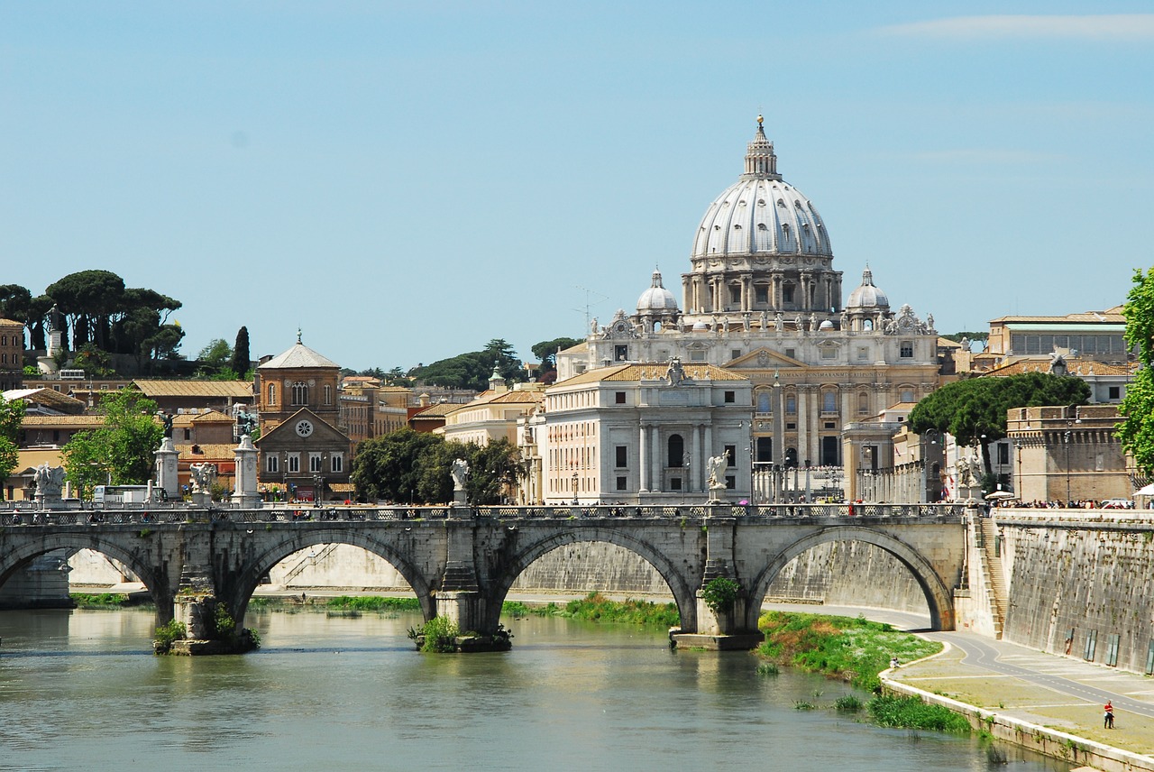 Roma, Sent Peters, Tiber, Saint, Peter, Vatikanas, Italy, Architektūra, Senovės, Miestas