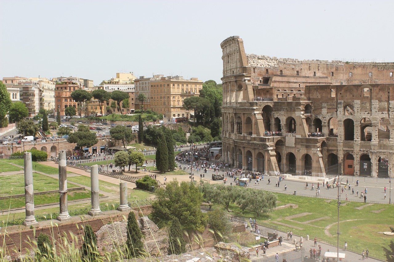 Roma, Kapitalas, Architektūra, Italy, Turizmas, Miesto Centras, Vasara, Pastatas, Lankytinos Vietos, Arena