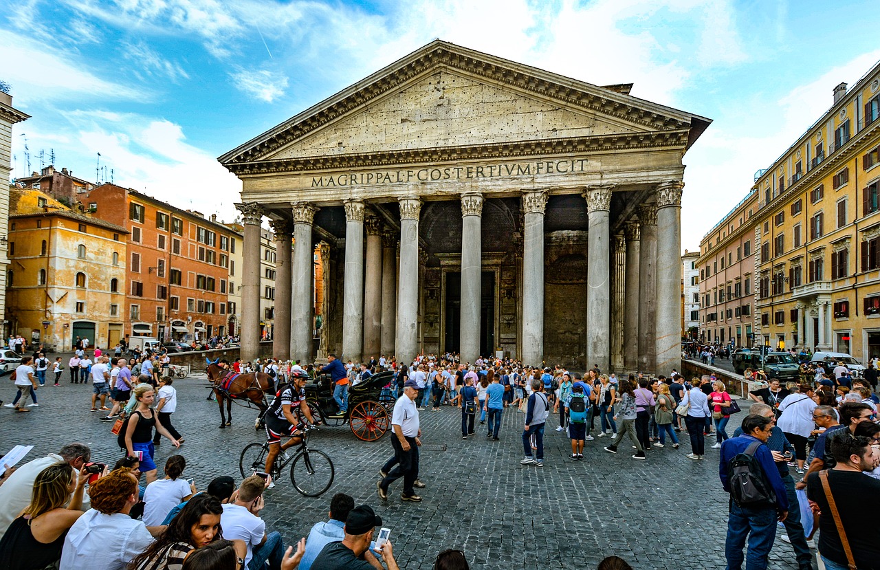 Roma, Panteonas, Piazza, Rotonda, Senovės, Roma, Italy, Nemokamos Nuotraukos,  Nemokama Licenzija