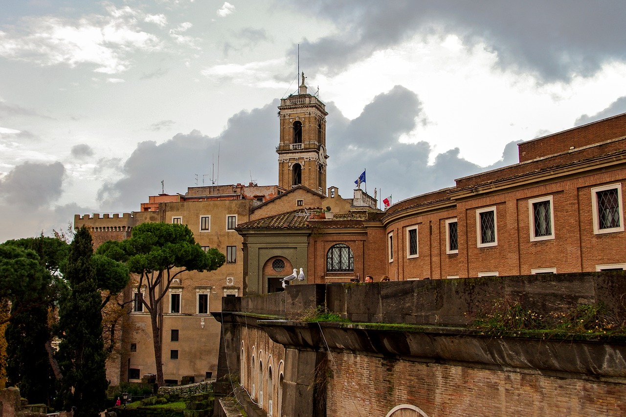 Roma, Capitol, Romėnų Savivaldybė, Senato Rūmai, Italy, Archeologija, Senovės Roma, Foro Romano, Paminklai, Nemokamos Nuotraukos