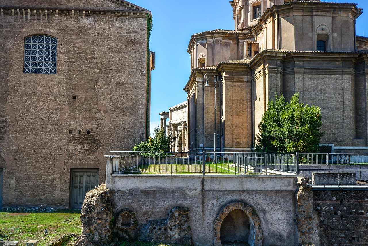 Roma, Italy, Forumas, Ispanų, Senovės, Griuvėsiai, Romėnų, Architektūra, Žinomas, Siena