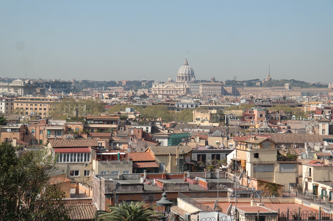 Roma, Kraštovaizdis, Lazio, Italy, Paminklas, Vatikanas, Kapitalas, Dangus, San Pietro, Nemokamos Nuotraukos