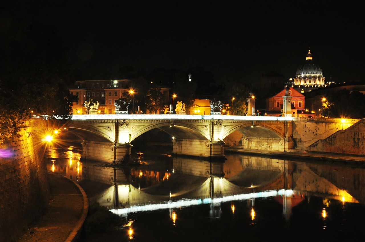 Roma, Tiber, San Pietro, Tiltas, Nemokamos Nuotraukos,  Nemokama Licenzija