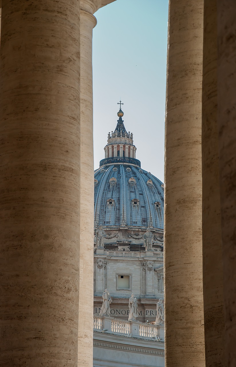 Roma, Vatikanas, Stulpeliai, Kupolas, Katedra, Bazilika, Nemokamos Nuotraukos,  Nemokama Licenzija