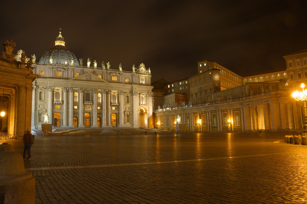 Roma, Vatikanas, St Peterio Bazilika, St Peterio Aikštė, Nemokamos Nuotraukos,  Nemokama Licenzija