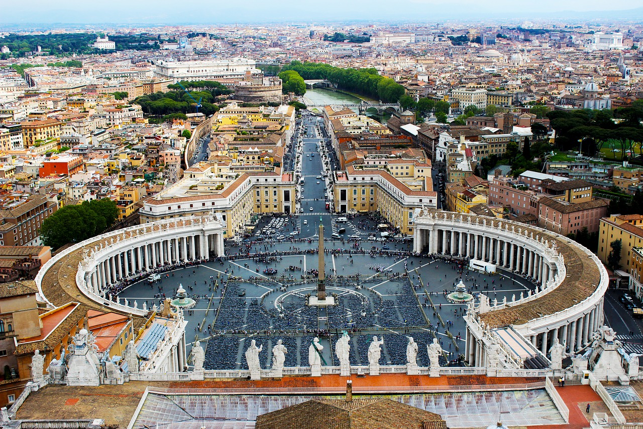 Roma, Vatikanas, Piazza, Kvadratas, Bazilika, Peter, Miestas, Kelionė, Europa, Italy