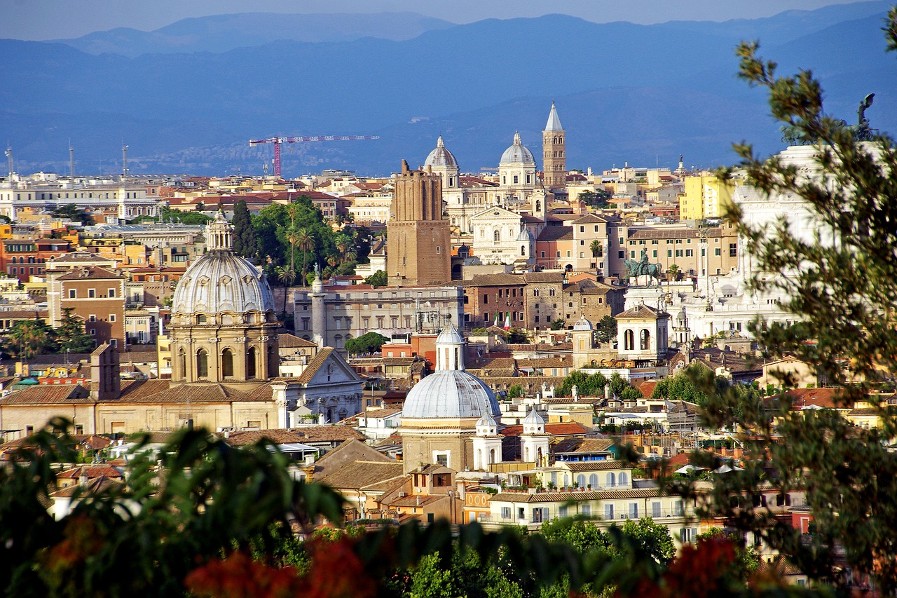 Roma, Kraštovaizdis, Kupolai, Bokštai, Paminklai, Italy, Kapitalas, Milicijos Bokštas, Santa Maria Maggiore, Nemokamos Nuotraukos